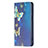 Custodia Portafoglio In Pelle Farfalla Cover con Supporto per Apple iPhone 14 Plus Blu