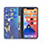 Custodia Portafoglio In Pelle Farfalla Cover con Supporto per Apple iPhone 14 Plus Blu