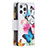 Custodia Portafoglio In Pelle Farfalla Cover con Supporto per Apple iPhone 14 Pro Max Rosa