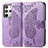 Custodia Portafoglio In Pelle Farfalla Cover con Supporto per HTC U23 5G Lavanda