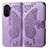 Custodia Portafoglio In Pelle Farfalla Cover con Supporto per Huawei Enjoy 50 Lavanda