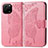 Custodia Portafoglio In Pelle Farfalla Cover con Supporto per Huawei Enjoy 50z Rosa Caldo