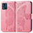 Custodia Portafoglio In Pelle Farfalla Cover con Supporto per Motorola Moto E13 Rosa Caldo