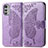 Custodia Portafoglio In Pelle Farfalla Cover con Supporto per Motorola Moto E32 Lavanda