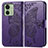 Custodia Portafoglio In Pelle Farfalla Cover con Supporto per Motorola Moto Edge (2023) 5G Viola