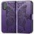 Custodia Portafoglio In Pelle Farfalla Cover con Supporto per Motorola Moto G Play (2023) Viola