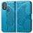 Custodia Portafoglio In Pelle Farfalla Cover con Supporto per Motorola Moto G Power (2022) Blu