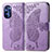 Custodia Portafoglio In Pelle Farfalla Cover con Supporto per Motorola Moto G Stylus (2022) 5G Lavanda