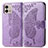 Custodia Portafoglio In Pelle Farfalla Cover con Supporto per Motorola Moto G Stylus (2023) 4G Lavanda