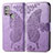 Custodia Portafoglio In Pelle Farfalla Cover con Supporto per Motorola Moto G10 Lavanda