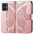 Custodia Portafoglio In Pelle Farfalla Cover con Supporto per Motorola Moto G14 Oro Rosa