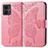 Custodia Portafoglio In Pelle Farfalla Cover con Supporto per Motorola Moto G14 Rosa Caldo