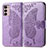 Custodia Portafoglio In Pelle Farfalla Cover con Supporto per Motorola Moto G42 Lavanda