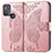 Custodia Portafoglio In Pelle Farfalla Cover con Supporto per Motorola Moto G50 Rosa