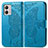 Custodia Portafoglio In Pelle Farfalla Cover con Supporto per Motorola Moto G53j 5G Blu