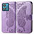 Custodia Portafoglio In Pelle Farfalla Cover con Supporto per Motorola Moto G84 5G Lavanda