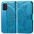 Custodia Portafoglio In Pelle Farfalla Cover con Supporto per Nokia G100 Blu