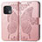 Custodia Portafoglio In Pelle Farfalla Cover con Supporto per OnePlus 10 Pro 5G Oro Rosa