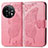 Custodia Portafoglio In Pelle Farfalla Cover con Supporto per OnePlus 11 5G Rosa Caldo