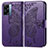 Custodia Portafoglio In Pelle Farfalla Cover con Supporto per OnePlus Nord N300 5G Viola