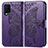 Custodia Portafoglio In Pelle Farfalla Cover con Supporto per Oppo A54 4G Viola