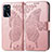 Custodia Portafoglio In Pelle Farfalla Cover con Supporto per Oppo A54s Rosa