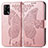 Custodia Portafoglio In Pelle Farfalla Cover con Supporto per Oppo A74 4G Rosa
