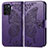 Custodia Portafoglio In Pelle Farfalla Cover con Supporto per Oppo A94 4G Viola