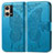 Custodia Portafoglio In Pelle Farfalla Cover con Supporto per Oppo F21s Pro 4G Blu