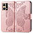 Custodia Portafoglio In Pelle Farfalla Cover con Supporto per Oppo F21s Pro 4G Rosa