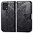 Custodia Portafoglio In Pelle Farfalla Cover con Supporto per Oppo Find X5 5G Nero