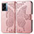 Custodia Portafoglio In Pelle Farfalla Cover con Supporto per Oppo K10 5G India Rosa