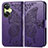 Custodia Portafoglio In Pelle Farfalla Cover con Supporto per Oppo K11x 5G Viola