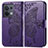 Custodia Portafoglio In Pelle Farfalla Cover con Supporto per Oppo Reno9 5G Viola