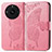 Custodia Portafoglio In Pelle Farfalla Cover con Supporto per Realme 11 Pro+ Plus 5G Rosa Caldo