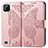 Custodia Portafoglio In Pelle Farfalla Cover con Supporto per Realme C11 (2021) Oro Rosa