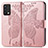 Custodia Portafoglio In Pelle Farfalla Cover con Supporto per Realme GT Master 5G Oro Rosa