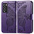 Custodia Portafoglio In Pelle Farfalla Cover con Supporto per Realme GT Master Explorer 5G Viola