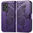 Custodia Portafoglio In Pelle Farfalla Cover con Supporto per Realme GT Neo 3T 5G Viola