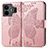 Custodia Portafoglio In Pelle Farfalla Cover con Supporto per Realme GT Neo5 240W 5G Oro Rosa