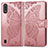 Custodia Portafoglio In Pelle Farfalla Cover con Supporto per Samsung Galaxy A01 SM-A015 Rosa