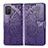 Custodia Portafoglio In Pelle Farfalla Cover con Supporto per Samsung Galaxy A02s Viola