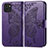 Custodia Portafoglio In Pelle Farfalla Cover con Supporto per Samsung Galaxy A03 Viola