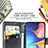 Custodia Portafoglio In Pelle Farfalla Cover con Supporto per Samsung Galaxy A10e
