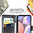 Custodia Portafoglio In Pelle Farfalla Cover con Supporto per Samsung Galaxy A10s