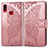 Custodia Portafoglio In Pelle Farfalla Cover con Supporto per Samsung Galaxy A10s Rosa