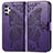 Custodia Portafoglio In Pelle Farfalla Cover con Supporto per Samsung Galaxy A13 4G Viola