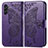 Custodia Portafoglio In Pelle Farfalla Cover con Supporto per Samsung Galaxy A13 5G Viola