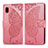 Custodia Portafoglio In Pelle Farfalla Cover con Supporto per Samsung Galaxy A20 SC-02M SCV46 Rosa Caldo