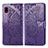 Custodia Portafoglio In Pelle Farfalla Cover con Supporto per Samsung Galaxy A20 SC-02M SCV46 Viola